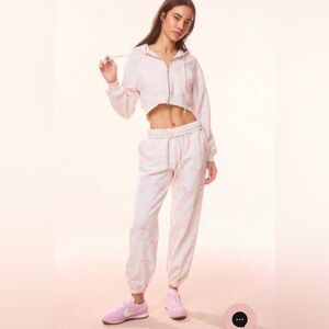 LoveShackFancy Lillia Cotton Bow Sweatpant